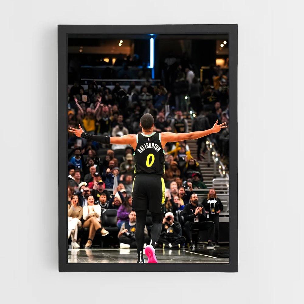 Poster Dunk en Rose – affiche Basketball (vue 2)